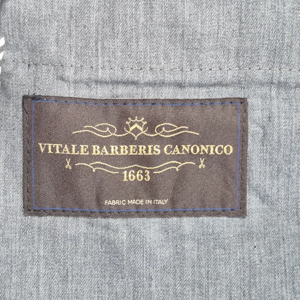 J. Hilburn‎ Dress Pants Mens 33x29.5 Gray Vitale Barberis Canonico Wool